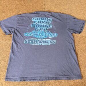 7.62 Design US Navy Submariners T-Shirt 2XL Blue Strike First Strike Fast USN C+